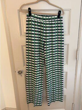 Stine Goya Flare Pants in Geometric Print